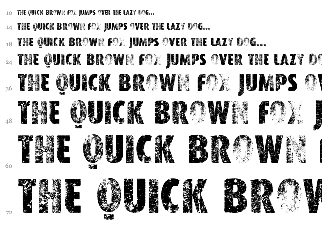 VTKS Worker font waterfall